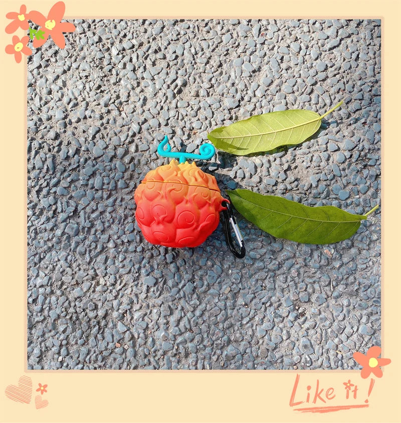 One Piece Devil Fruit Apple AirPods Protective Case