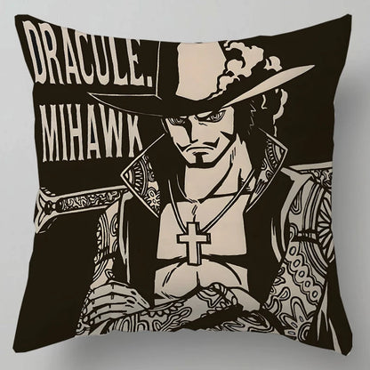 One Piece Anime Plush Square Throw Pillow Cover – 18"x18" (45x45 cm)