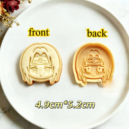 Naruto Anime Character Cookie Cutters & Biscuit Molds – DIY Baking Stamp Set