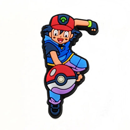 Pokémon PVC Clog Shoe Charms – Cartoon Pikachu & Monster Ball Accessories