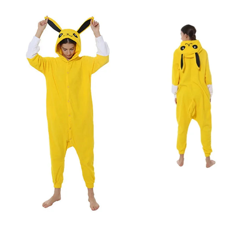 Pokemon Adult Cosplay Kigurumi Onesie – Anime Fleece Pajamas Jumpsuit