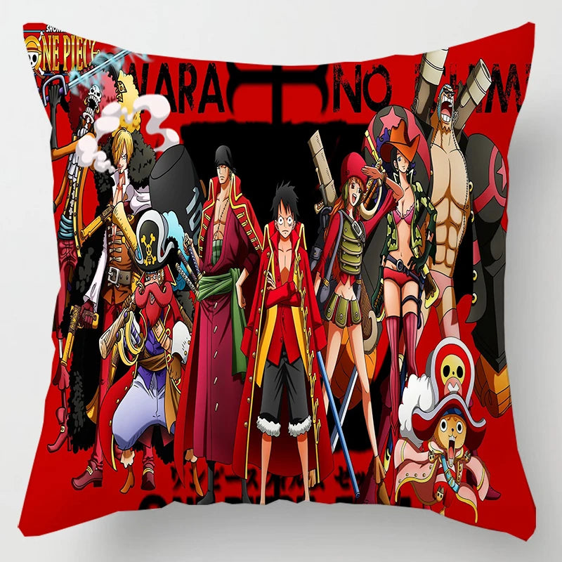 One Piece Anime Plush Square Throw Pillow Cover – 18"x18" (45x45 cm)