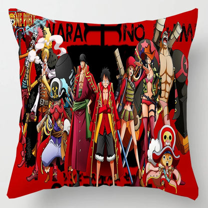 One Piece Anime Plush Square Throw Pillow Cover – 18"x18" (45x45 cm)