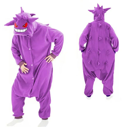 Pokemon Adult Cosplay Kigurumi Onesie – Anime Fleece Pajamas Jumpsuit