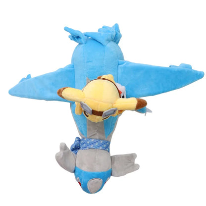Pokémon Pikachu Riding Lapras & Latios Plush – Kawaii Anime Stuffed Toy Collection