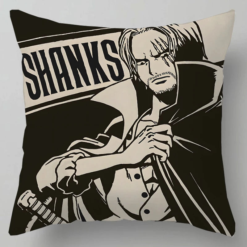 One Piece Anime Plush Square Throw Pillow Cover – 18"x18" (45x45 cm)