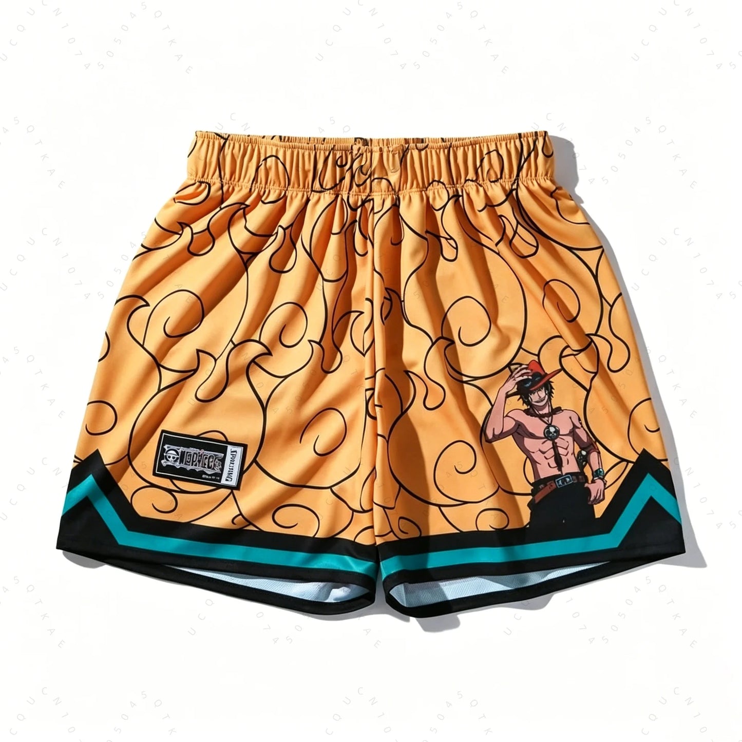 One Piece Gear 5 Luffy Summer Beach Shorts – Hawaiian Animal Pattern Board Shorts