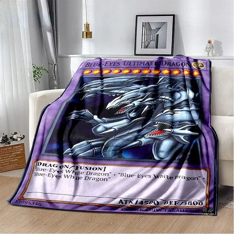 Yu-Gi-Oh! TCG Card Art Throw Blanket – Ultra-Soft Anime Fleece Bedspread
