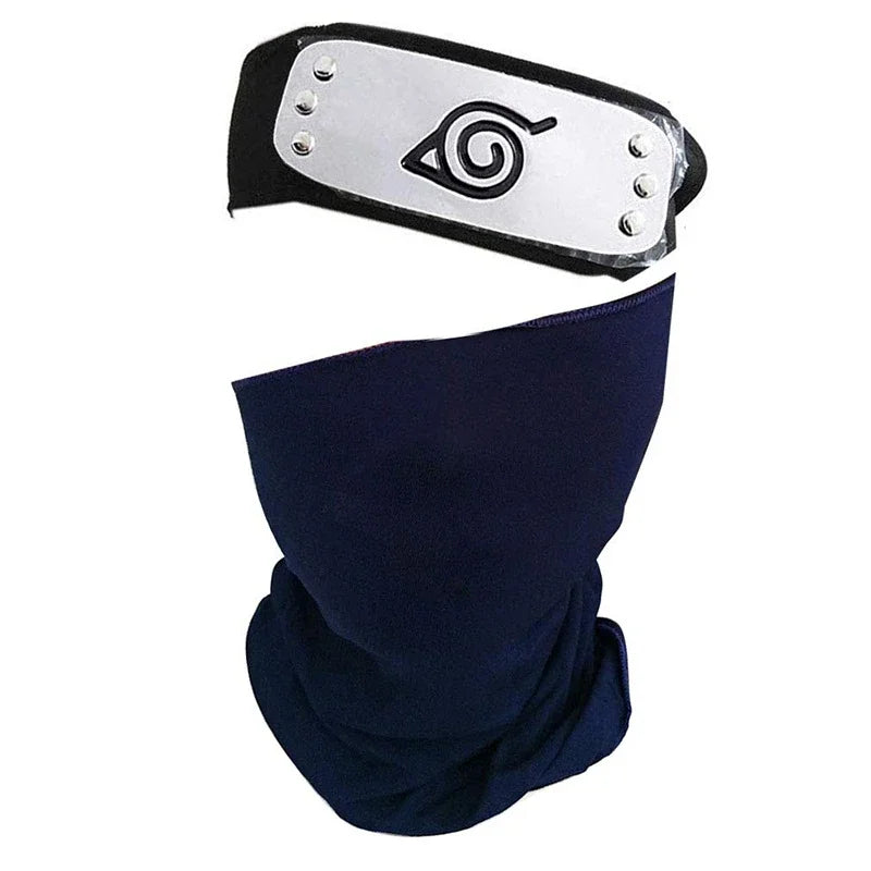Naruto Hatake Kakashi Cosplay Set – Ninja Mask, Headband & Gloves Prop Accessories