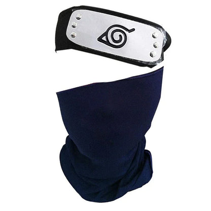 Naruto Hatake Kakashi Cosplay Set – Ninja Mask, Headband & Gloves Prop Accessories