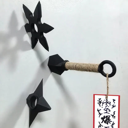 Naruto Cosplay Kunai & Shuriken Fridge Magnet / Pen Set