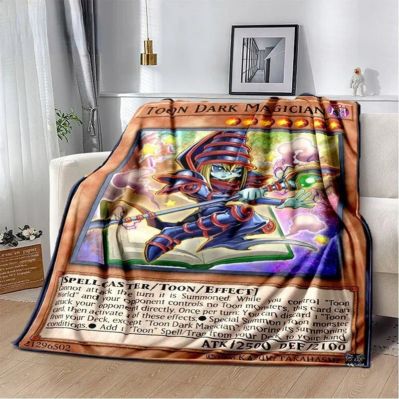 Yu-Gi-Oh! TCG Card Art Throw Blanket – Ultra-Soft Anime Fleece Bedspread