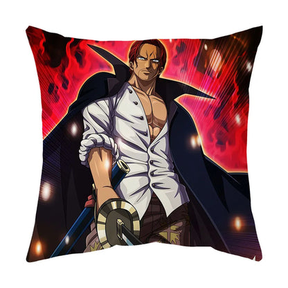 One Piece Anime Plush Square Throw Pillow Cover – 18"x18" (45x45 cm)