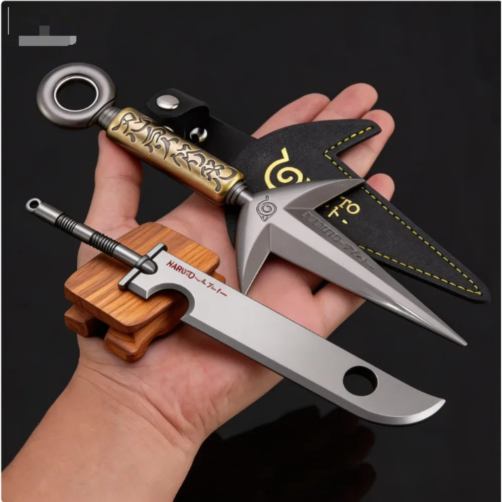 Naruto Minato Flying Thunder God Kunai – Rotatable Metal Ninja Weapon Replica