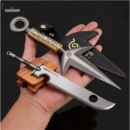 Naruto Minato Flying Thunder God Kunai – Rotatable Metal Ninja Weapon Replica