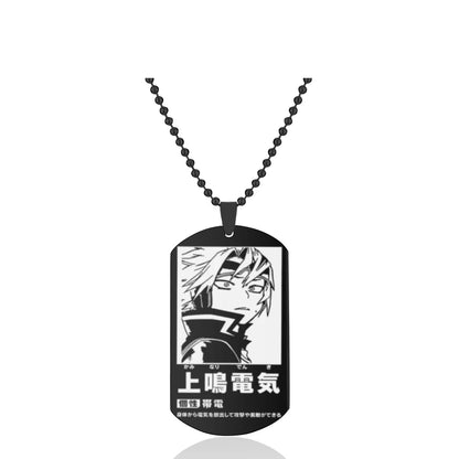 My Hero Academia Dog Tag Necklace – Stainless Steel Anime Character Pendant