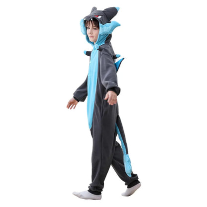 Pokemon Charizard Anime Kigurumi Onesie – Kids Cosplay Jumpsuit Pajamas