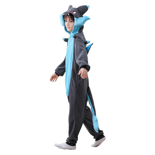 Pokemon Charizard Anime Kigurumi Onesie – Kids Cosplay Jumpsuit Pajamas
