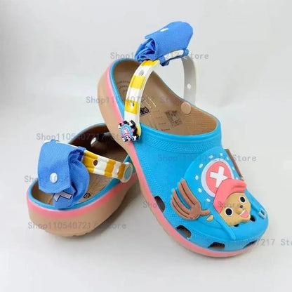 One Piece Chopper & Luffy EVA Clogs – Waterproof Anime Beach Sandals & Slippers