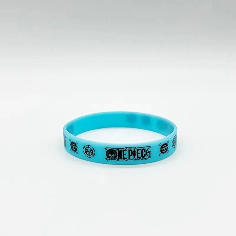 One Piece Anime Glow-In-The-Dark Silicone Sports Wristband – Luffy & Zoro