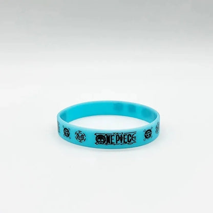 One Piece Anime Glow-In-The-Dark Silicone Sports Wristband – Luffy & Zoro