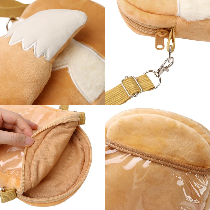 Pokémon Plush Character Shoulder Bags – Kawaii Anime Plushie Crossbody Purses