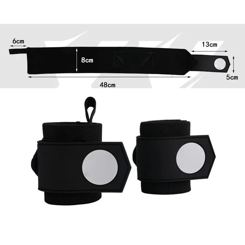 Anime Weightlifting Wrist Wraps & Lifting Straps – Heavy-Duty Gym Powerlifting Support