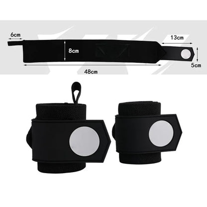 Anime Weightlifting Wrist Wraps & Lifting Straps – Heavy-Duty Gym Powerlifting Support