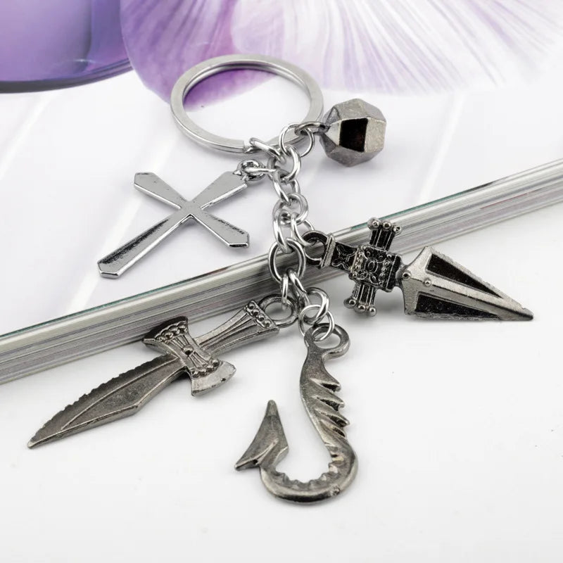 Hunter x Hunter Kurapika 5 Rings Chain Bracelet – Gothic Anime Finger Ring Set