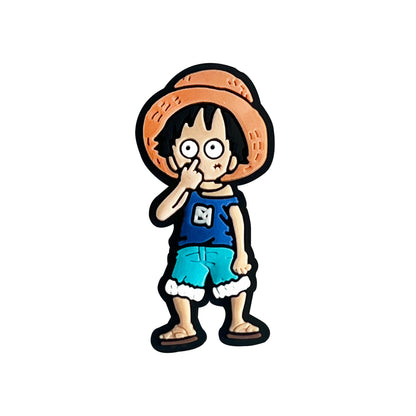 One Piece Anime PVC Clog Shoe Charms – Luffy, Zoro, Chopper & Crew Accessories