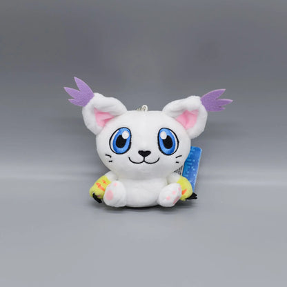 Digimon Adventure Plush Keychain – Classic Anime Mascot Character Pendant