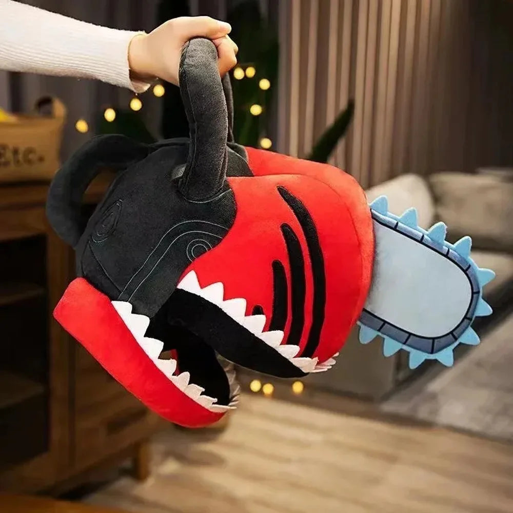 Chainsaw Man Denji Transformed Head Plush Mask – Wearable Cosplay Pillow & Headgear