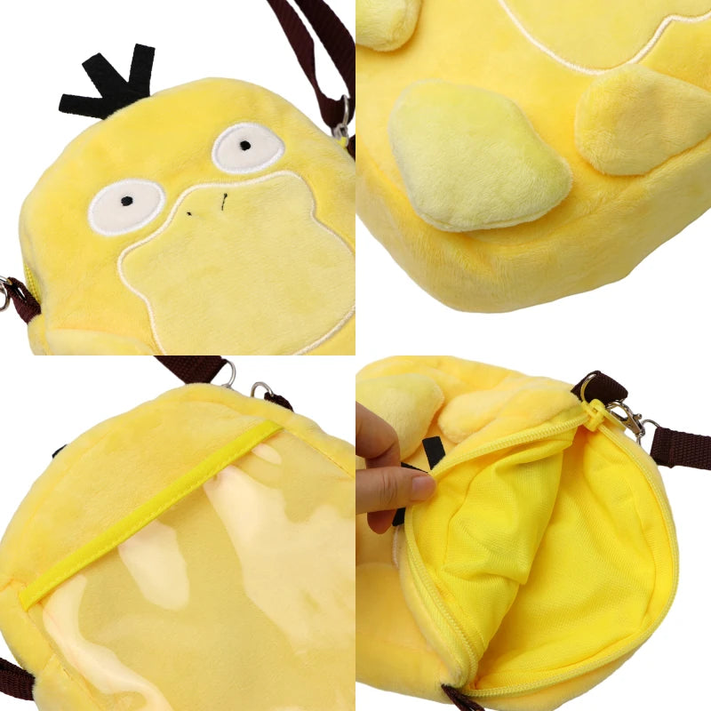 Pokémon Plush Character Shoulder Bags – Kawaii Anime Plushie Crossbody Purses