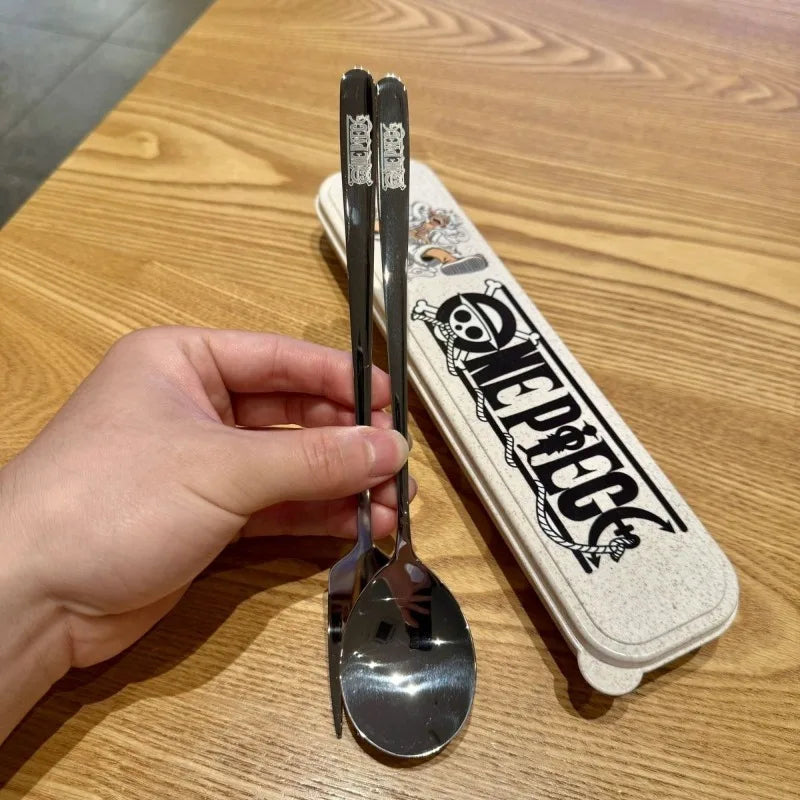 One Piece Gear 5 Nika Luffy Tableware Set – 304 Stainless Steel Utensils