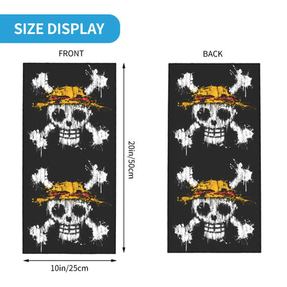 One Piece Anime Bandana Neck Gaiter – Seamless Balaclava Face Mask Scarf