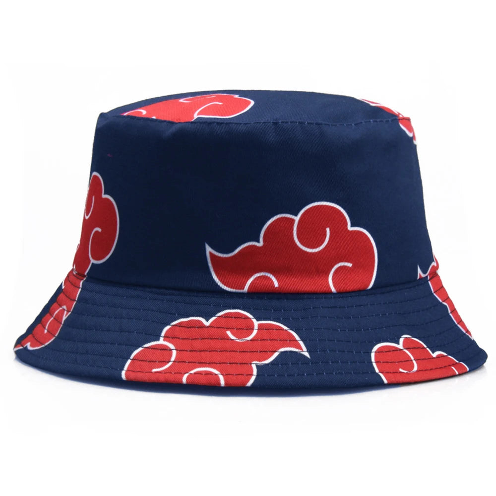 Japanese Cloud Art Outdoor Bucket Hat – Anime Streetwear Fisherman Sun Cap