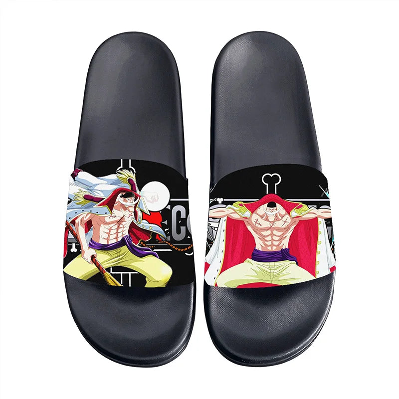 One Piece Anime Non-Slip Slide Sandals – EVA Indoor & Outdoor Slides