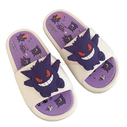 Pokémon Gengar Anti-Slip EVA Slippers – Plush Cartoon Open-Toe House Slides