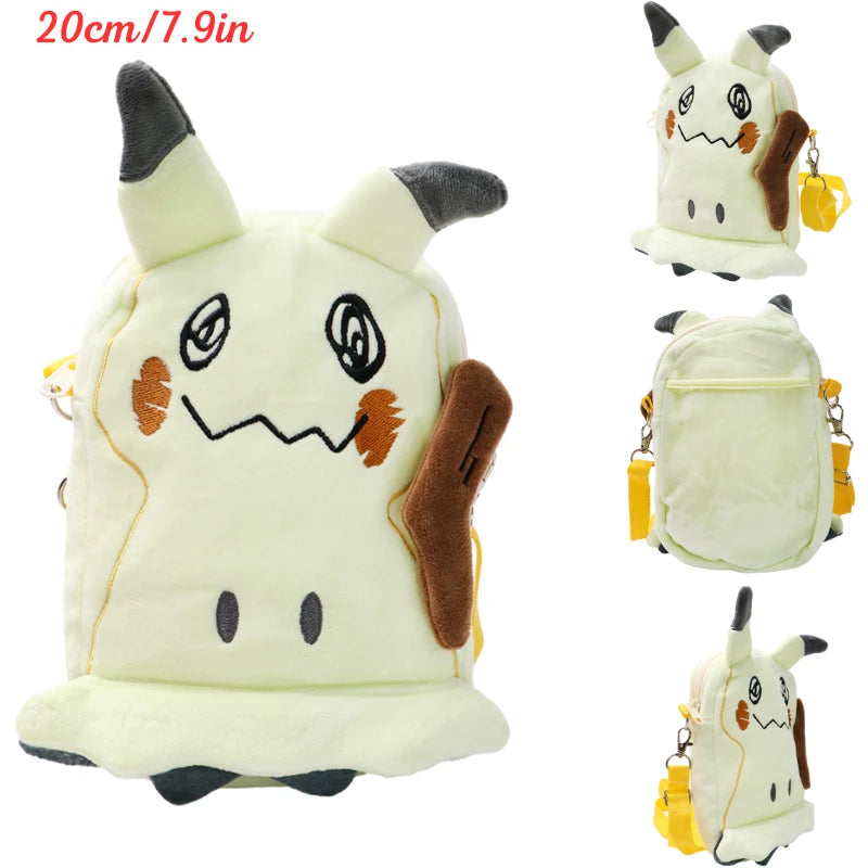 Pokémon Plush Character Shoulder Bags – Kawaii Anime Plushie Crossbody Purses