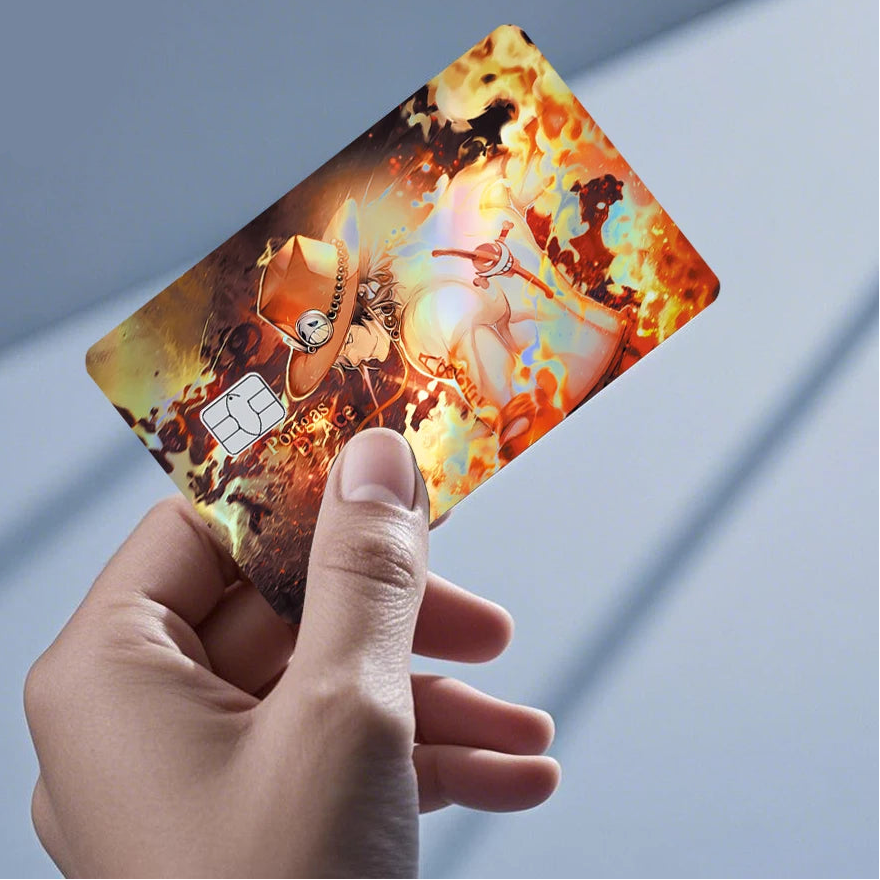 One Piece Holographic Laser Credit Card Skin – Anime Debit & Transit Card Sticker