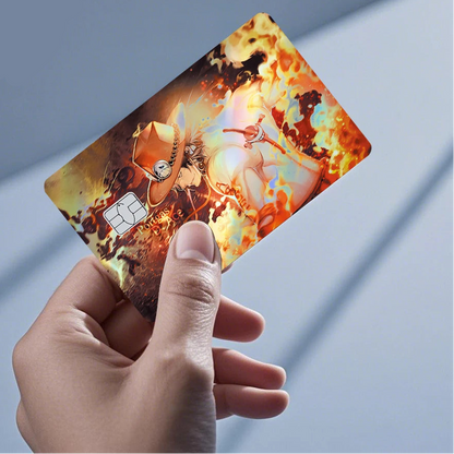 One Piece Holographic Laser Credit Card Skin – Anime Debit & Transit Card Sticker