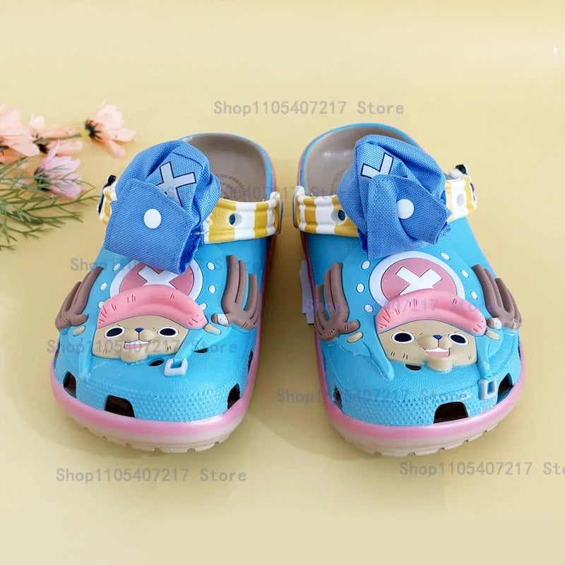 One Piece Chopper & Luffy EVA Clogs – Waterproof Anime Beach Sandals & Slippers
