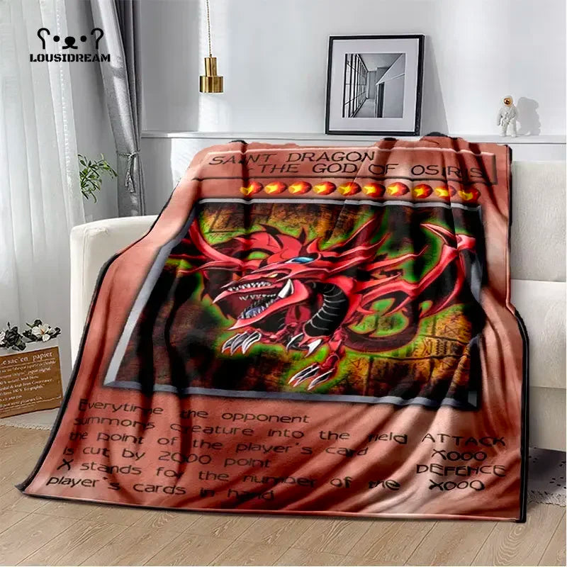 Yu-Gi-Oh! TCG Card Art Throw Blanket – Ultra-Soft Anime Fleece Bedspread