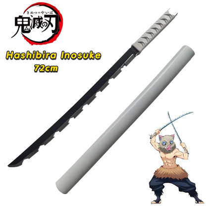 72cm Demon Slayer PU Katana – Safe Anime Cosplay Prop Sword & Replica
