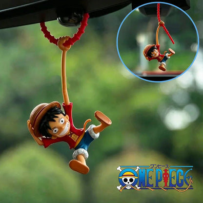 One Piece Luffy Car Resin Hanging Ornament - Anime Interior Mirror Pendant