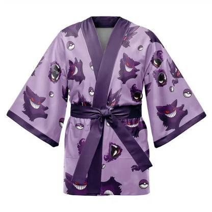 Pokémon Kanto & Johto Cosplay Kimono – Premium Character Graphic Haori Cardigans