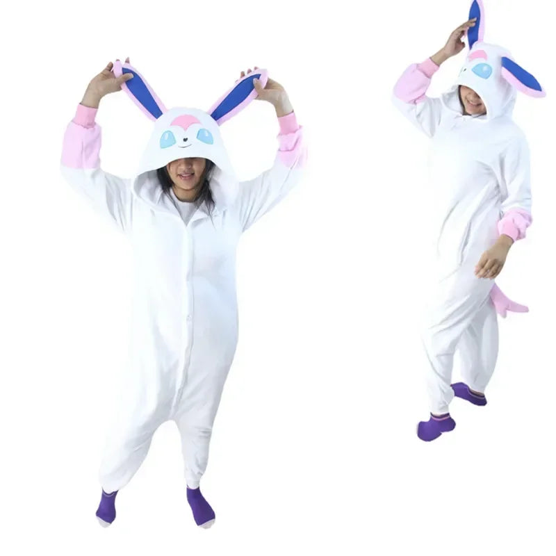 Pokemon Adult Cosplay Kigurumi Onesie – Anime Fleece Pajamas Jumpsuit
