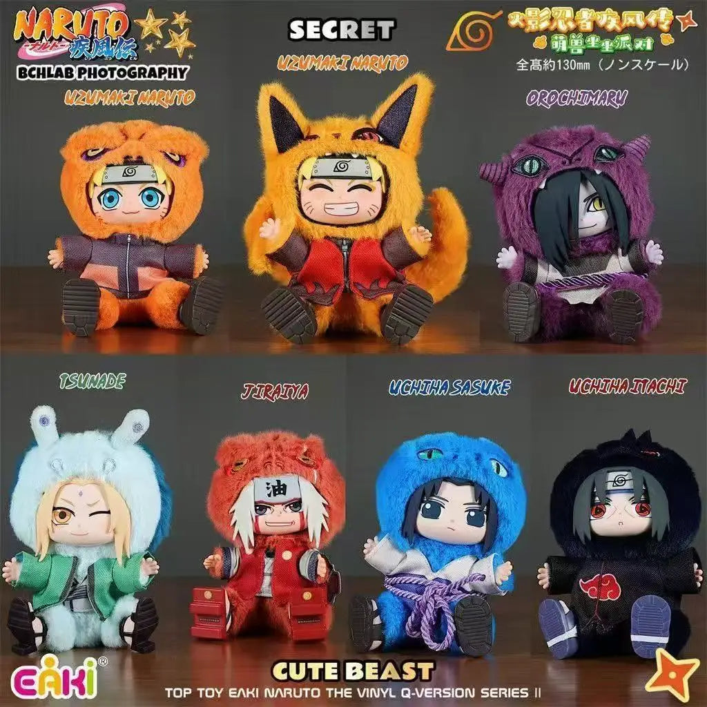Naruto Sit-In Party Cute Plush Figure – Authentic TOPTOY Anime Plush Toy