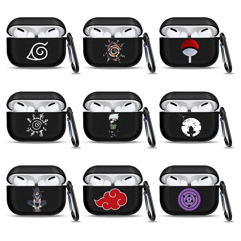 Naruto Akatsuki Silicone AirPods Case – Soft TPU Protective Cover for AirPods 1/2/3 & Pro/Pro 2
