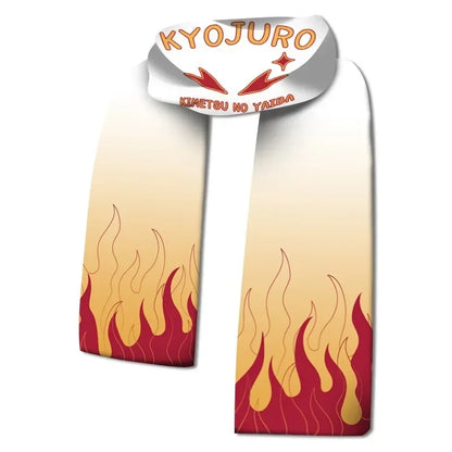 Demon Slayer Winter Cotton Scarf – Kimetsu no Yaiba Anime Warm Neck Scarf & Cosplay Gift
